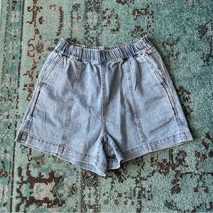 Madewell Denim Easy Pull-On Shorts in Rathmore Wash